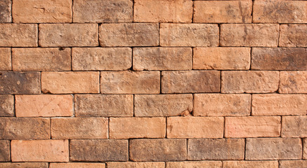 Tile brown brick wall background