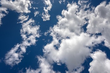 White fluffy clouds