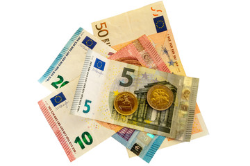 Euro money isolated