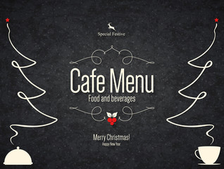 Special Christmas festive menu design - 121150116