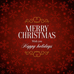 Christmas and New Year. Vector greeting card