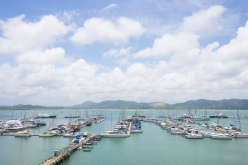 Fototapeta na wymiar beautiful and private port in Phuket