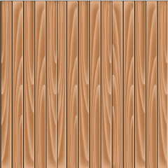 Fototapeta premium Vector brown background - wooden slat floor, planks, laths, boards wallpaper