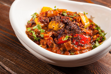 beef stew with bitter chocolate