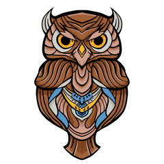 Owl vector illustration.