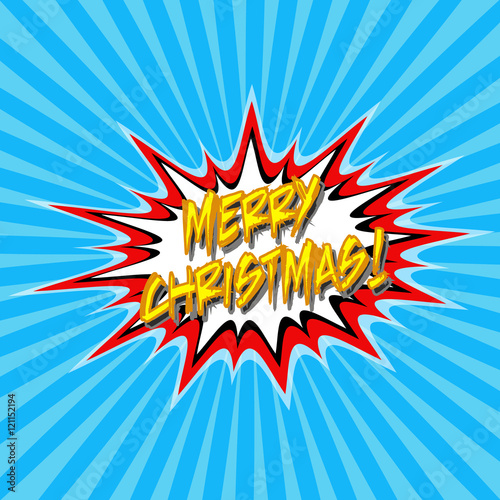 "merry Christmas pop art style" Stock image and royalty 