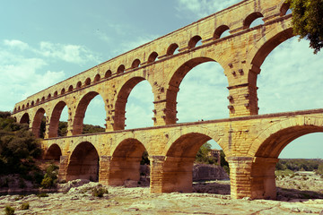 Fototapeta premium Pont du Gard near Nimes, France