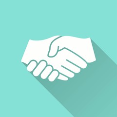 Handshake - vector icon.