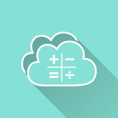 Fototapeta premium Cloud computing - vector icon.
