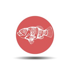 fish icon illustration