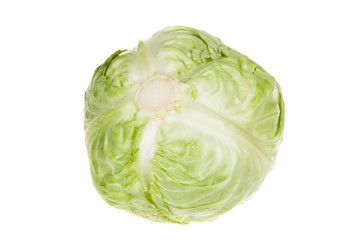 Fototapeta premium green cabbage isolated on white
