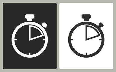 Stopwatch - vector icon.