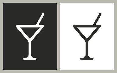 Cocktail - vector icon.