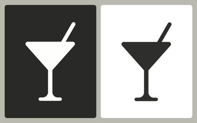 Cocktail - vector icon.