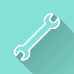 Wrench - vector icon.