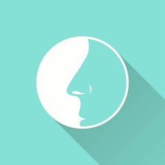 Nose - vector icon.