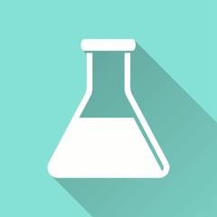 Flask - vector icon.