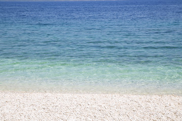 Blue sea water