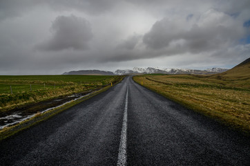 Fototapeta na wymiar Ring road on Iceland