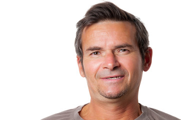 Fototapeta premium Portrait of smiling adult man