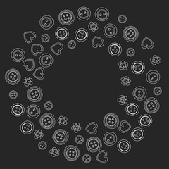 Vector sewing and needlework icons