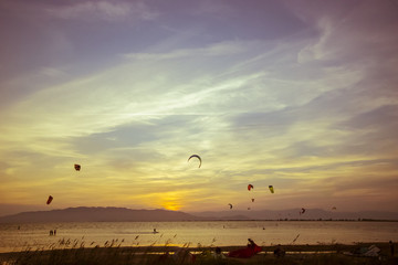 Kitesurf en el Delta del Ebro