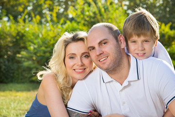 Fototapeta premium Family with child