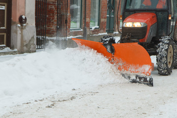 Street snow clearing