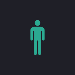 Man computer symbol