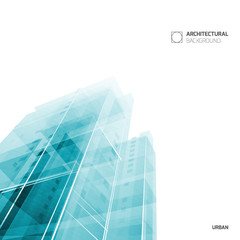 Abstract architecture background, layout brochure template, abstract architecture composition.  Geometric design.
