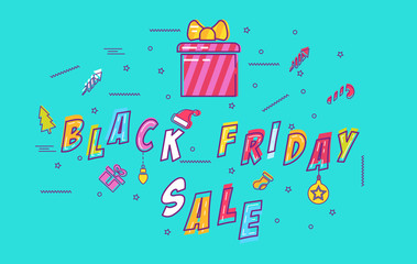 Black Friday Super Sale concept.