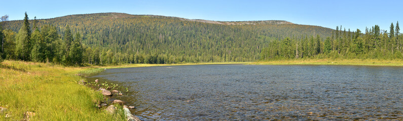 River panorama in the national Park 