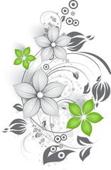 Abstract floral background for design