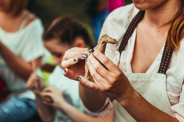 children's hands sculpts