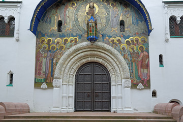 Fototapeta na wymiar Feodorovsky Cathedral, Pushkin, Saint Petersburg