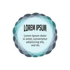 Retro design elements for the abstract colorful background. Color triangular vintage stickers with the text. Web templates. Graphic contemporary design element. Children substrate under the text.