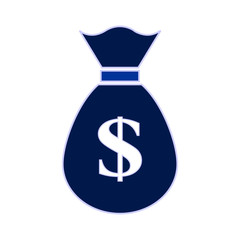 Money symbol sign on white background. Vector illustration.