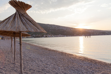 beautiful sunrise on the beach