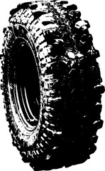 black tyre offroad symbol