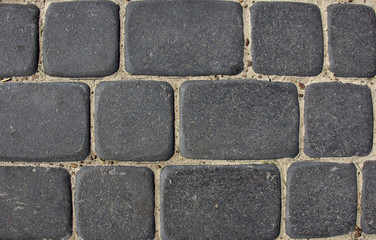 gray rectangular paving slabs