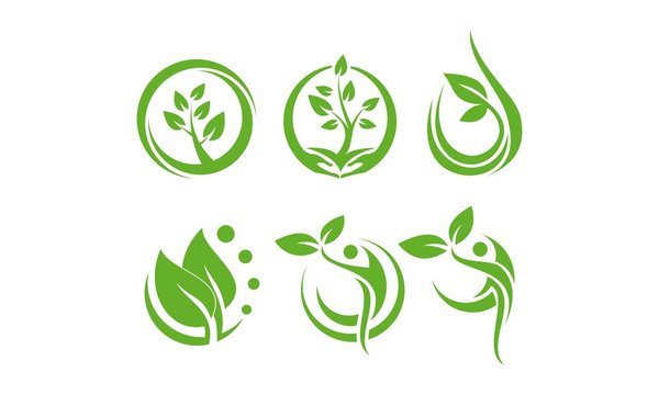 Logo Set Life Healthy, Ecology