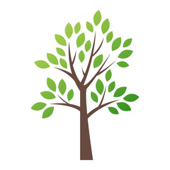 Obraz premium Ikonka logo stylizowane wektor drzewo