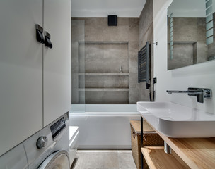 Modern style bathroom