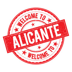 Welcome to ALICANTE Stamp Sign Vector.