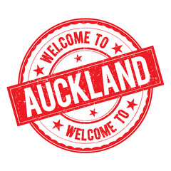 Welcome to AUCKLAND Stamp Sign Vector.