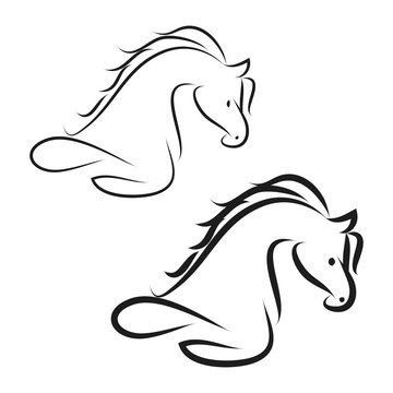 Horse sign vector