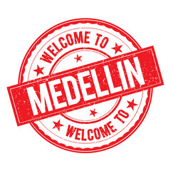 Welcome to MEDELLIN Stamp Sign Vector.