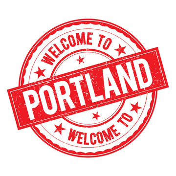 Welcome to PORTLAND Stamp Sign Vector.