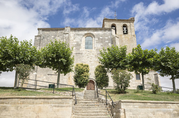 Santa Maria de la Asunción parish church in Tardajos, Burgos, Spain