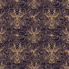 Vintage background golden baroque